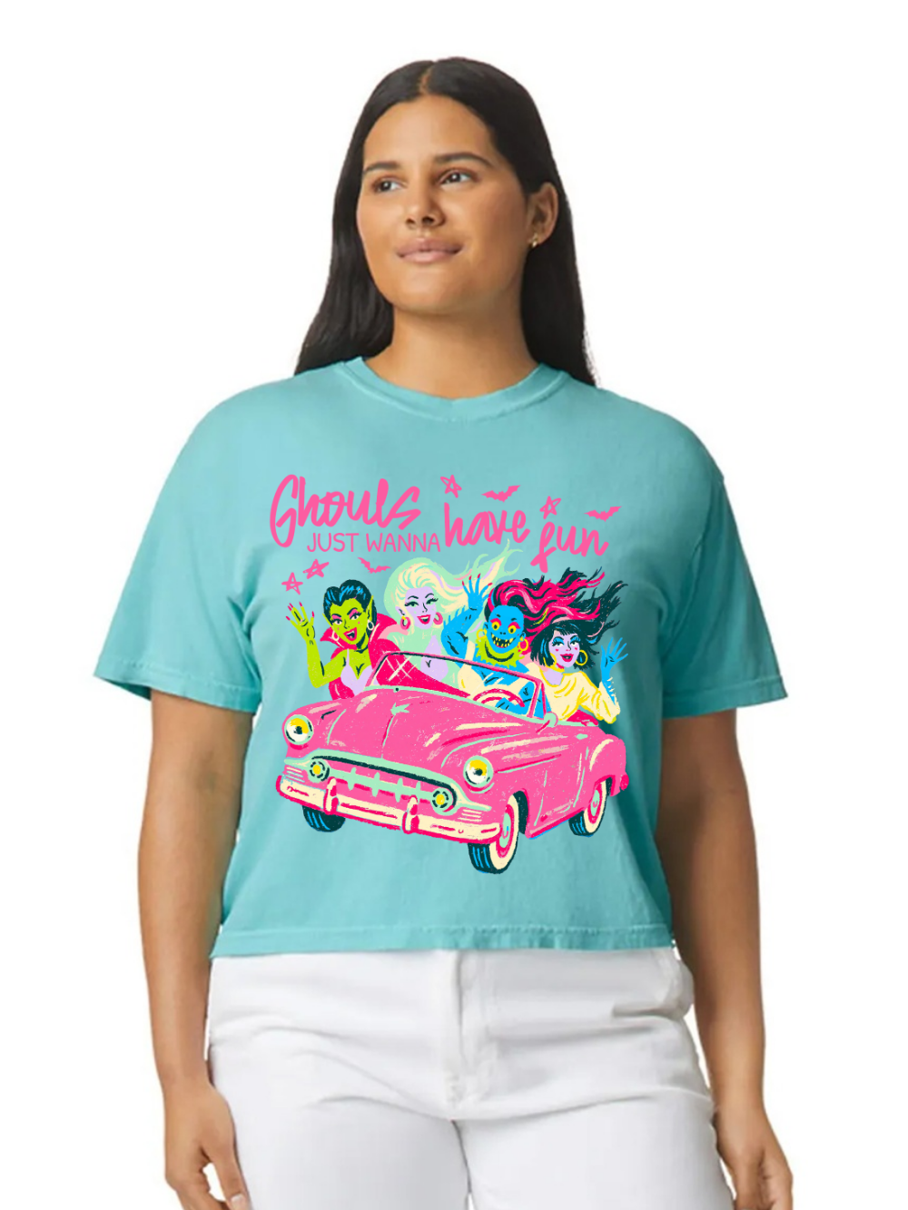 Ghouls Just Wanna Have Fun Graphic Comfort Colors Boxy Tee
