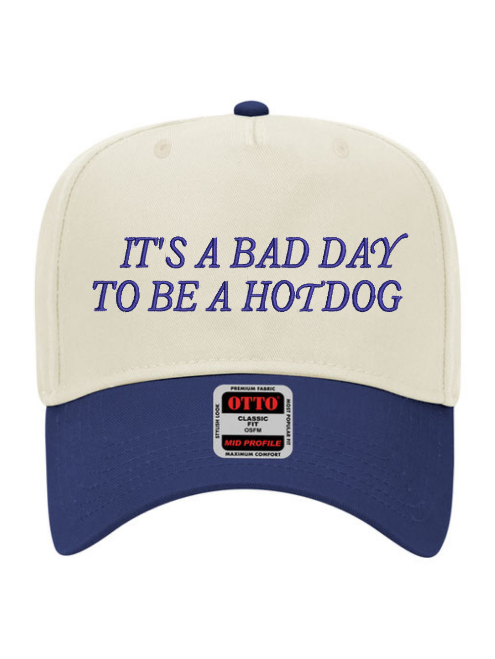 Bad Day To Be A Hotdog Embroidered 5 Panel Otto Trucker Hat