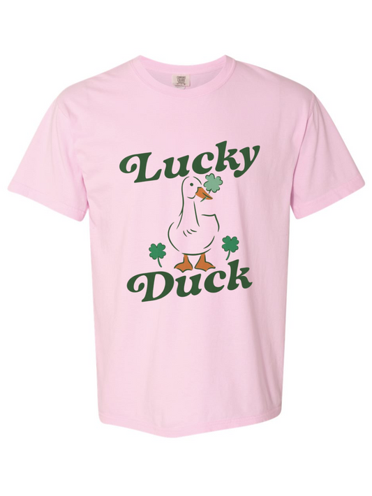 Lucky Duck Graphic Comfort Colors T-Shirt