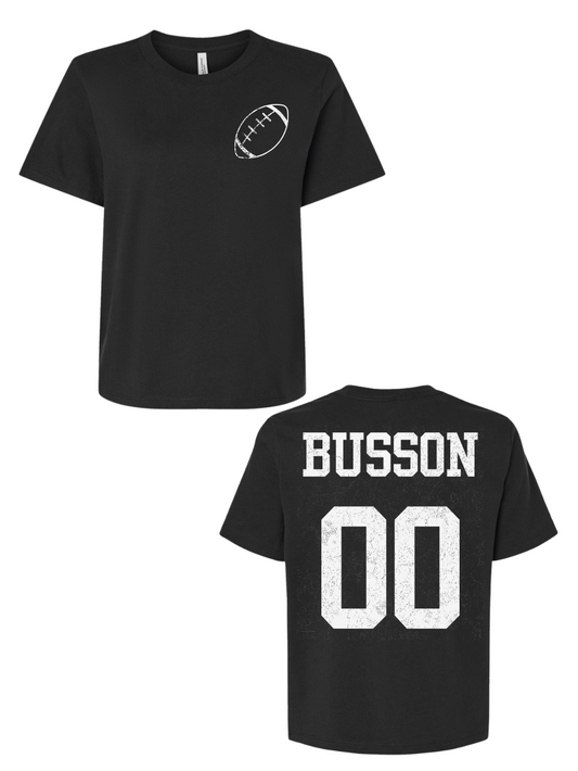 Customized Football Bella + Canvas Heavyweight Boxy T-Shirt