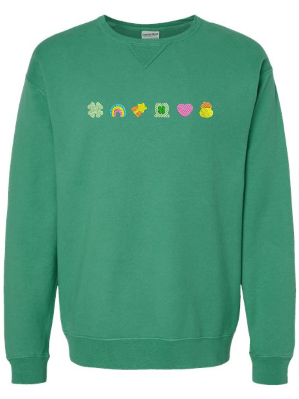 Dainty Lucky Charms Embroidered Crewneck Sweatshirt