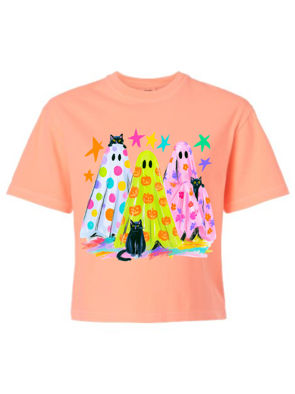 Preppy Halloween Graphic Comfort Colors Boxy Tee