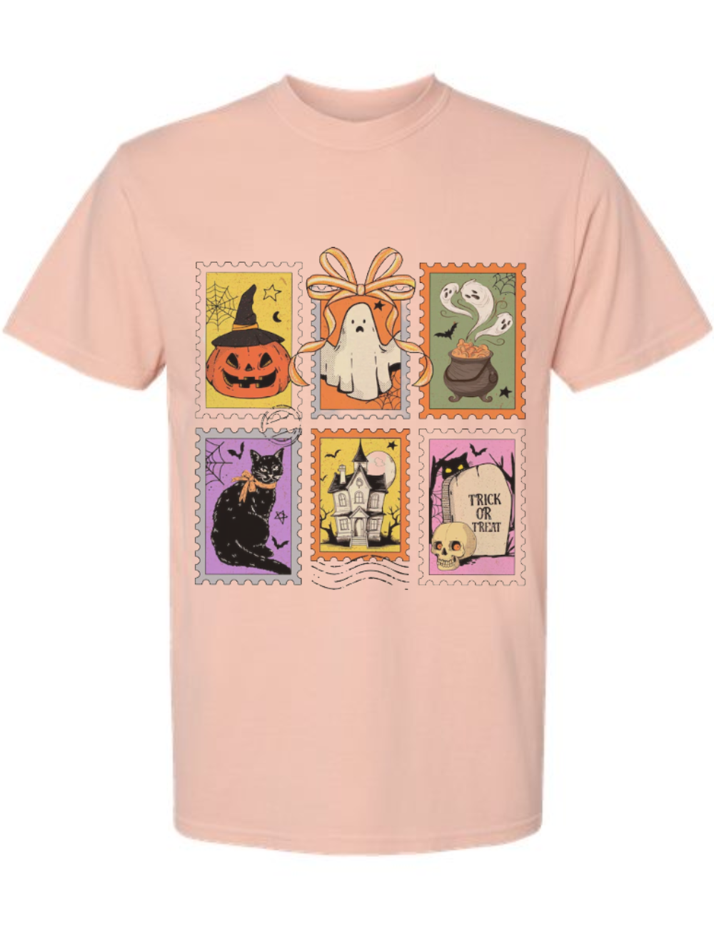 Halloween Stamp Graphic Comfort Colors T-Shirt
