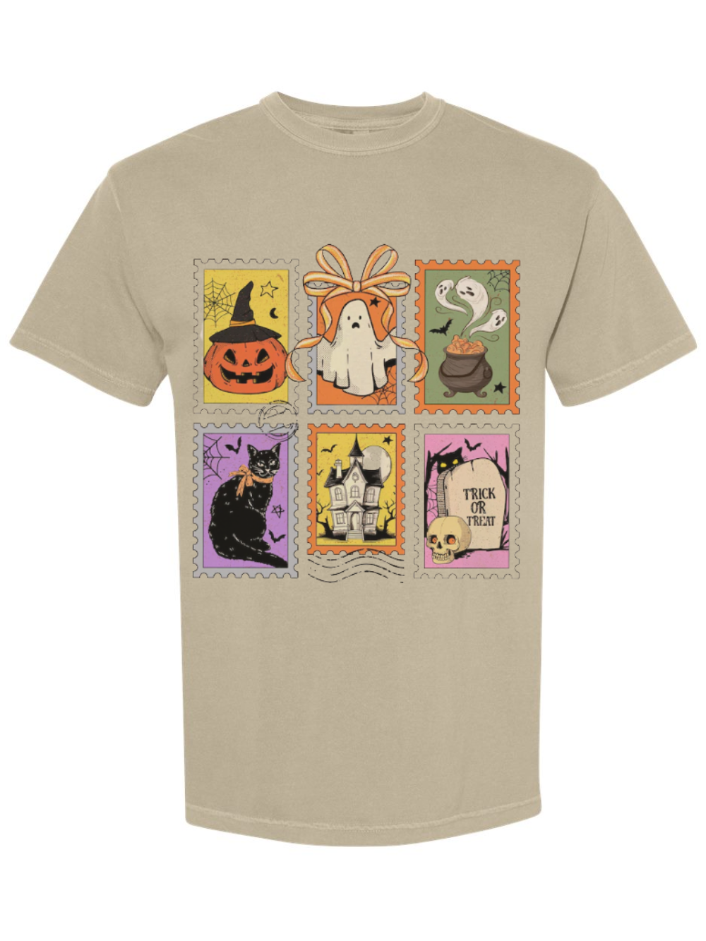 Halloween Stamp Graphic Comfort Colors T-Shirt