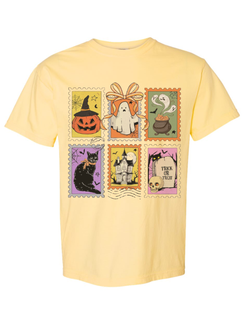 Halloween Stamp Graphic Comfort Colors T-Shirt