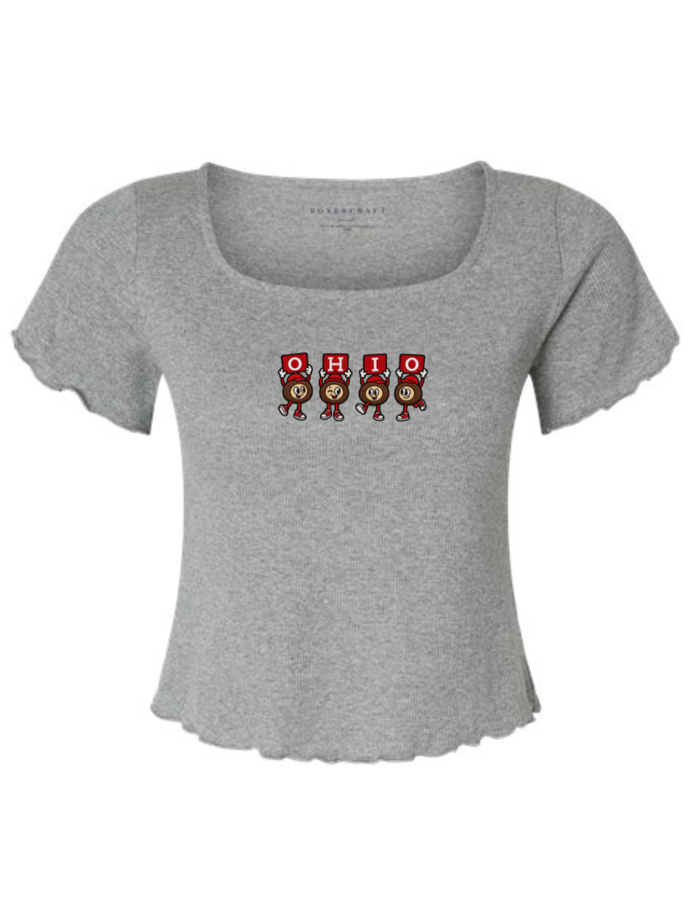 Ohio State Buckeyes Embroidered Women's Baby Rib T-Shirt