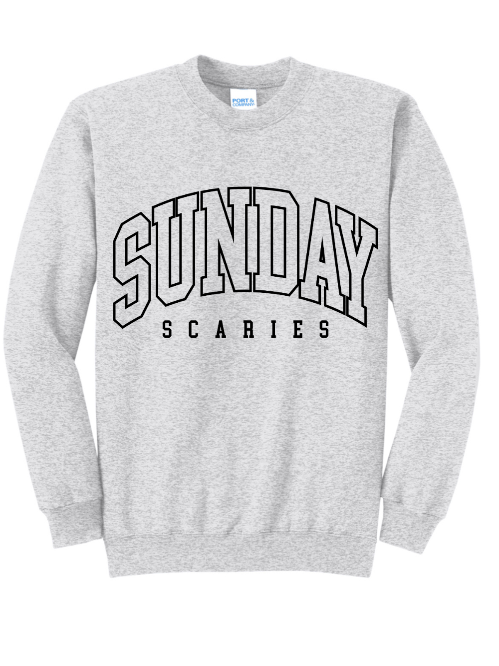 Sunday Scaries Embroidered Crewneck Sweatshirt