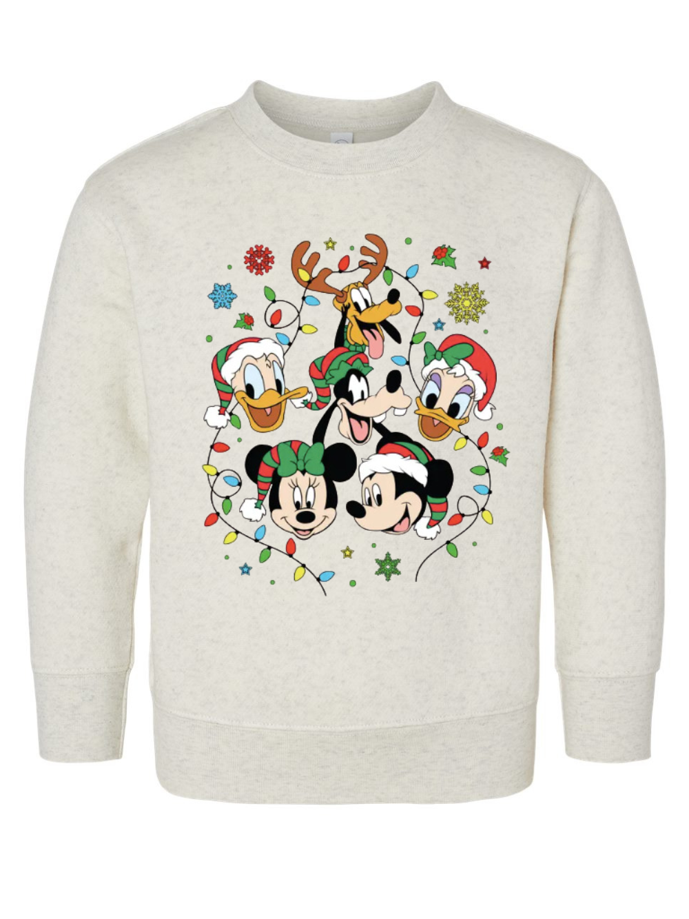Mickey & Friends Christmas Graphic Toddler Or Kid Crewneck Sweatshirt