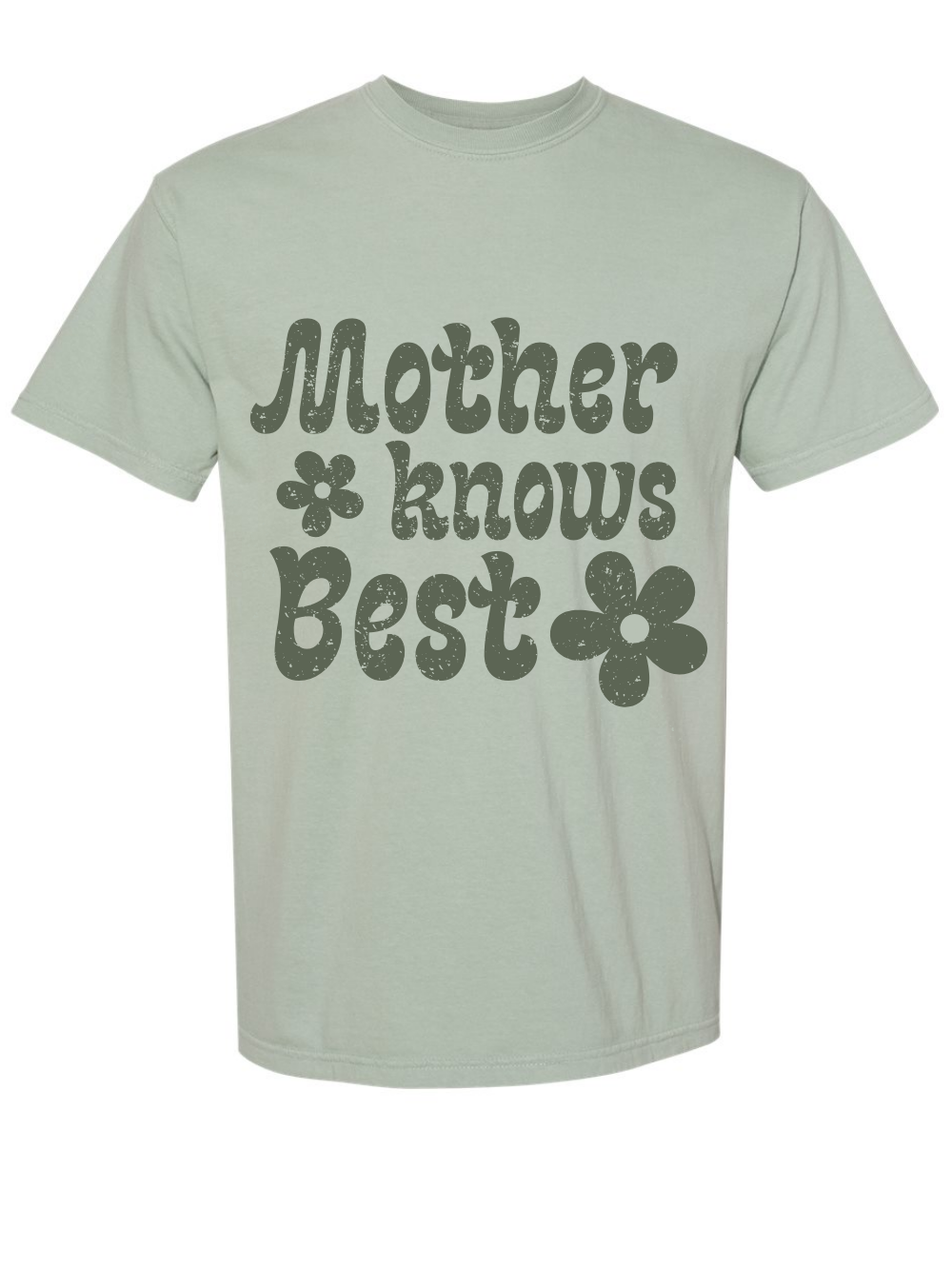 Mother Knows Best Printed Graphic Comfort Colors T-Shirt