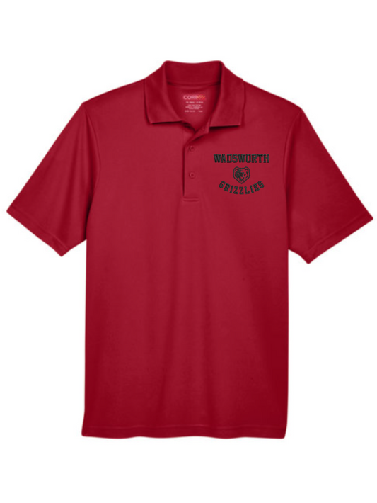 Wadsworth Grizzlies Embroidered Performance Polo