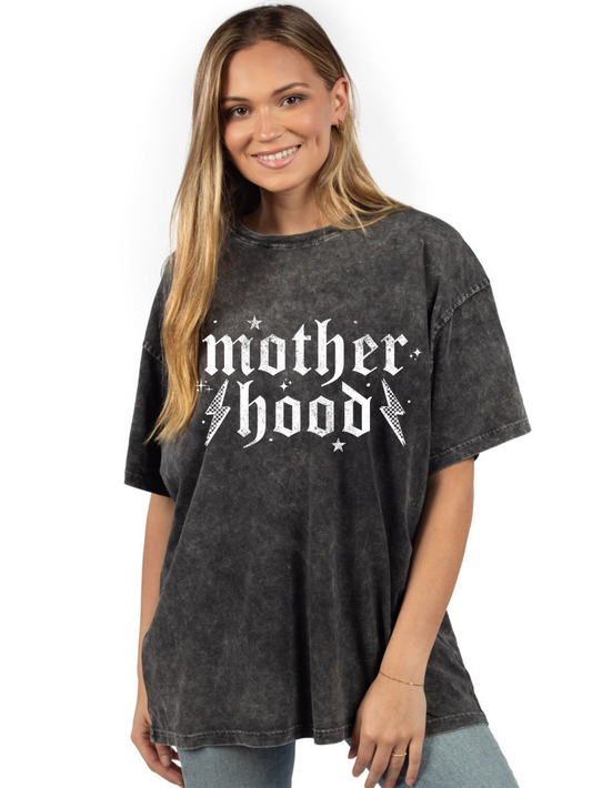 Motherhood Rock Band Graphic Ladies' Oversized T-Shirt
