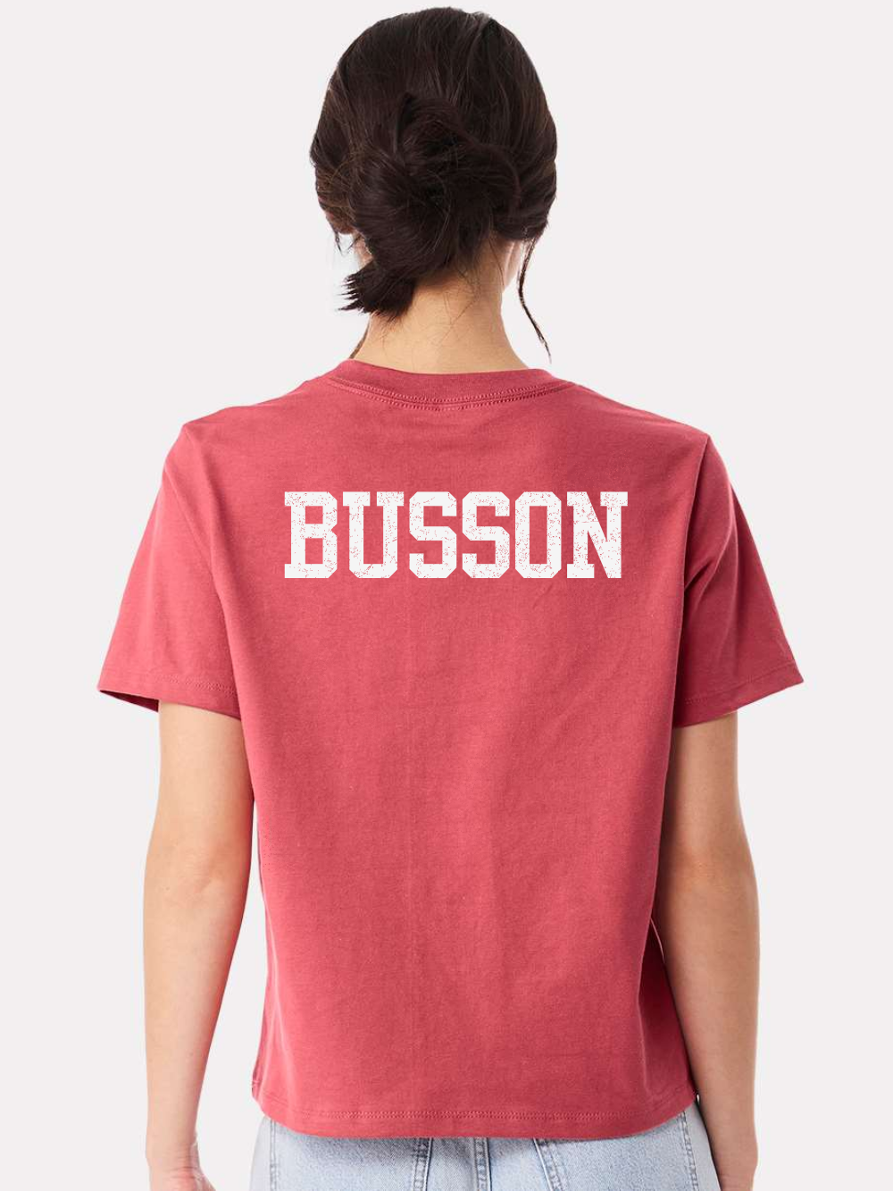 Customized Football Bella + Canvas Heavyweight Boxy T-Shirt