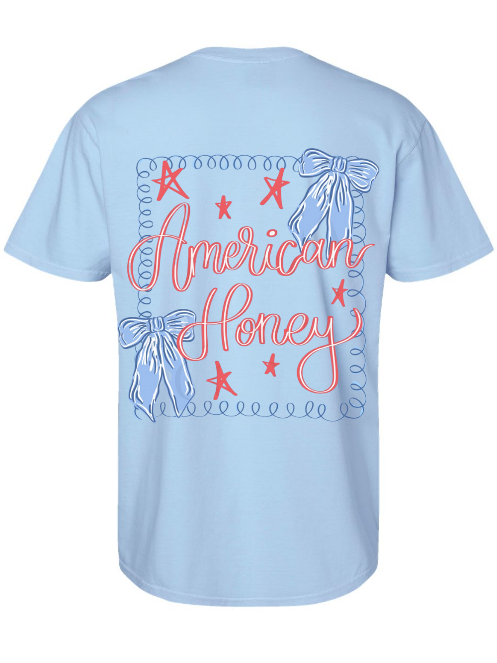 American Honey Cutesy Printed Back Comfort Colors Graphic T-Shirt