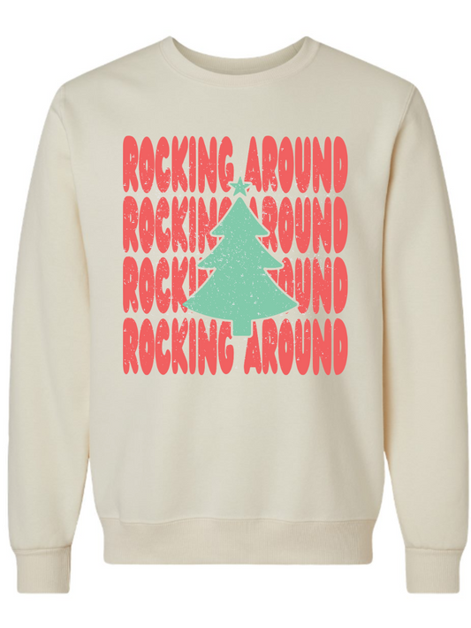 Rocking Around Graphic Crewneck Sweatshirt