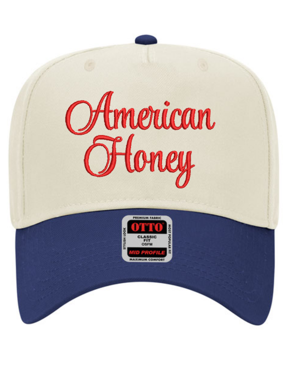 American Honey Embroidered 5 Panel Otto Trucker Hat