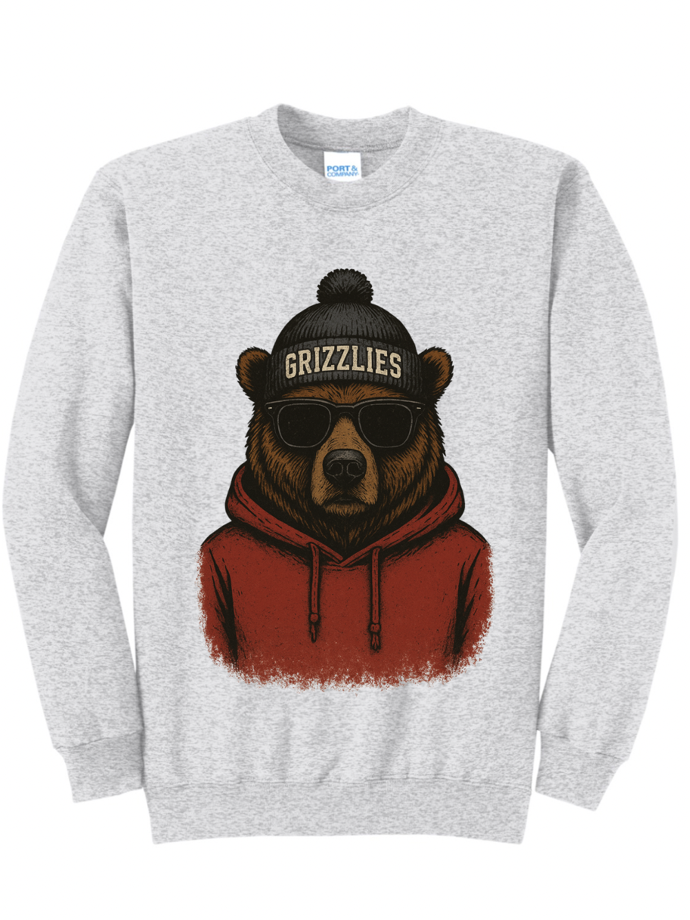 Spirit Animal Mascot Sports Team Crewneck Sweatshirt