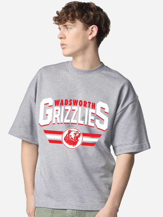 Wadsworth Printed Unisex French Terry Short Sleeve Sweatshirt Crew