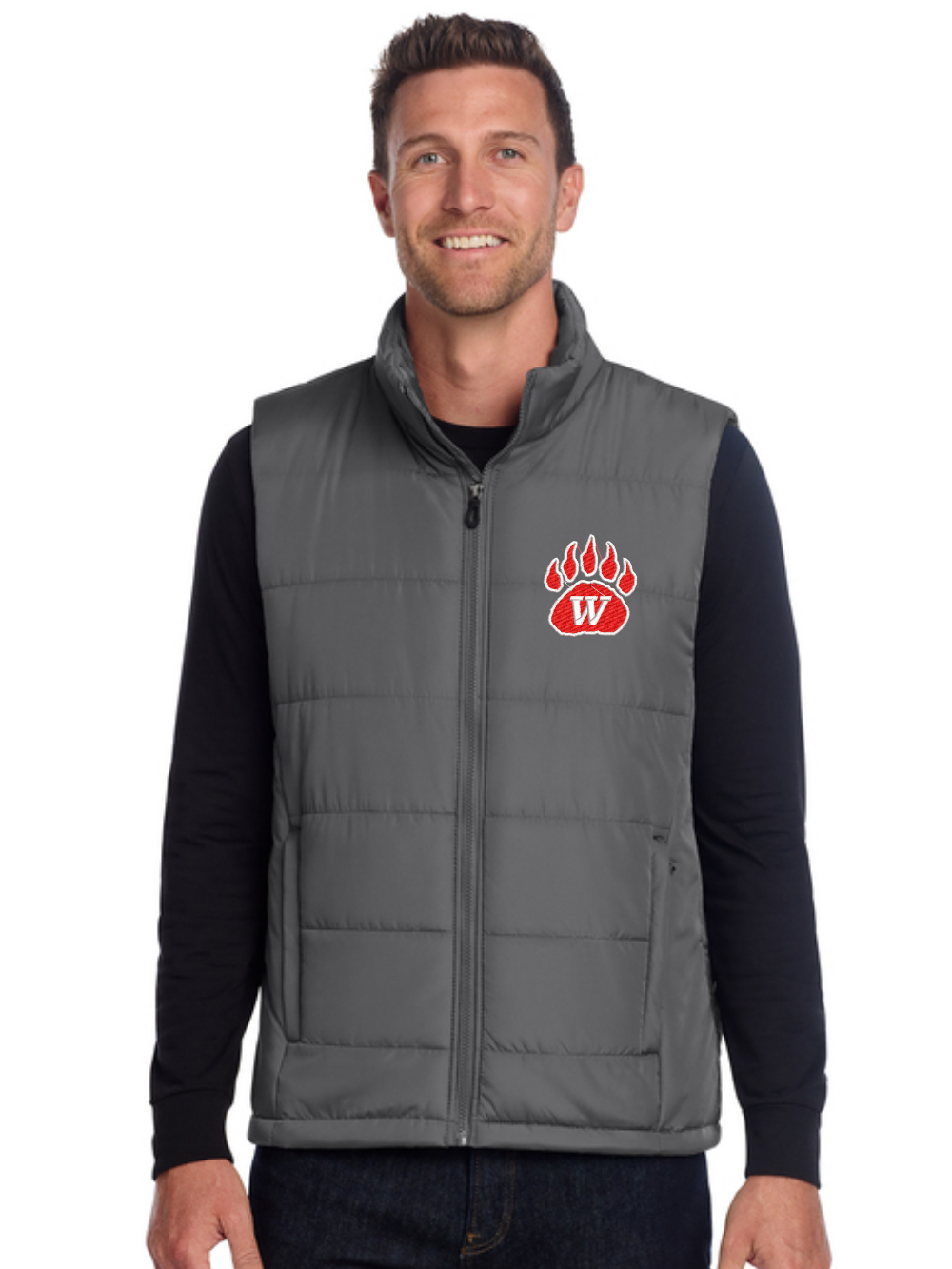 Wadsworth Embroidered Puffer Vest