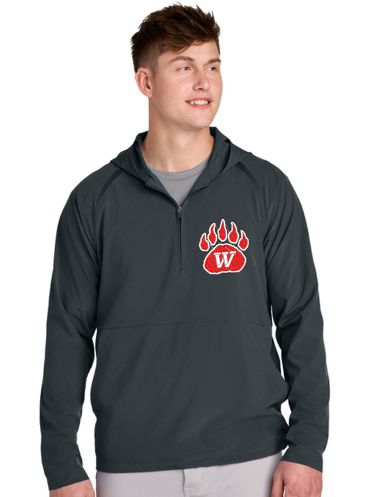 Wadsworth Embroidered Sport-Tek® Repeat 1/2-Zip Long Sleeve Hooded Jacket