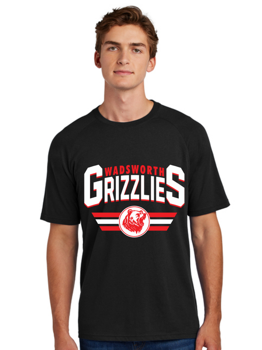 Wadsworth Grizzlies Printed Halftime Raglan Tee