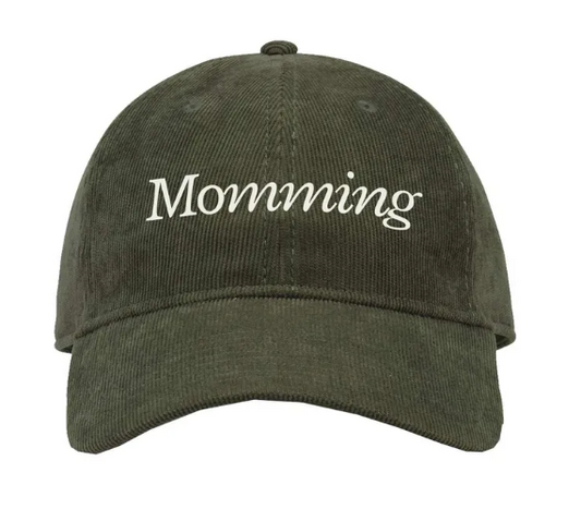 Momming Embroidered Relaxed Corduroy Hat