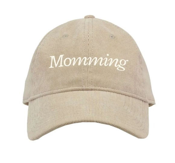 Momming Embroidered Relaxed Corduroy Hat
