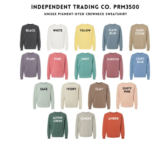 Custom Birth Flower Embroidered Crewneck Sweatshirt