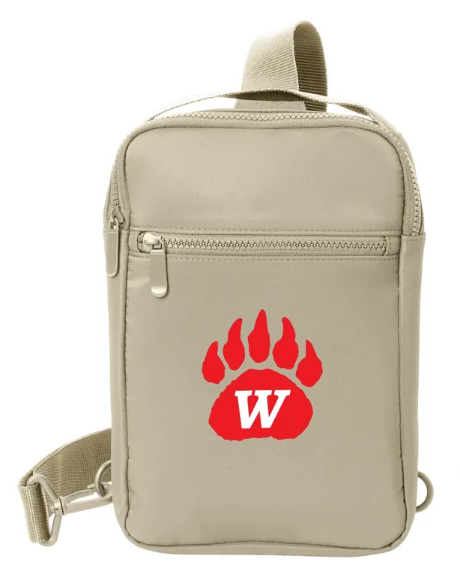 Grizzly Paw Matte Sling Adjustable Belt Bag