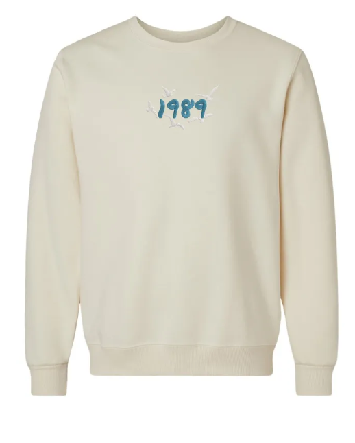 1989 Swiftie Embroidered Eco Jerzees Ultra Soft Crewneck Sweatshirt