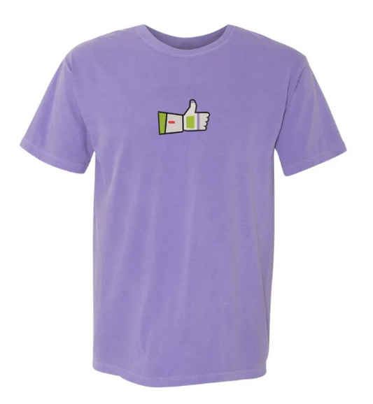 Buzz Thumbs Up Embroidered Comfort Colors Youth & Adult T-Shirt