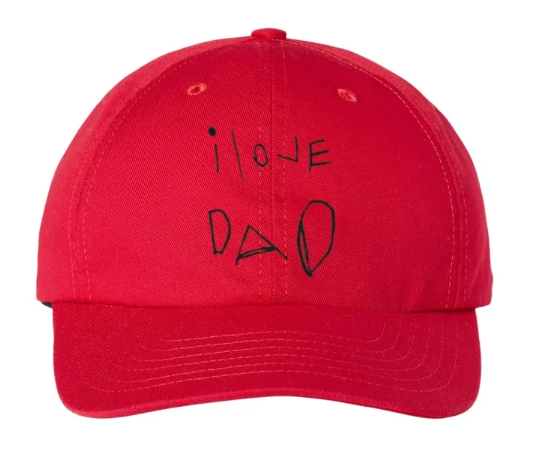 Custom Word or Handwriting Dad or Grandpa Father's Day Classic Hat