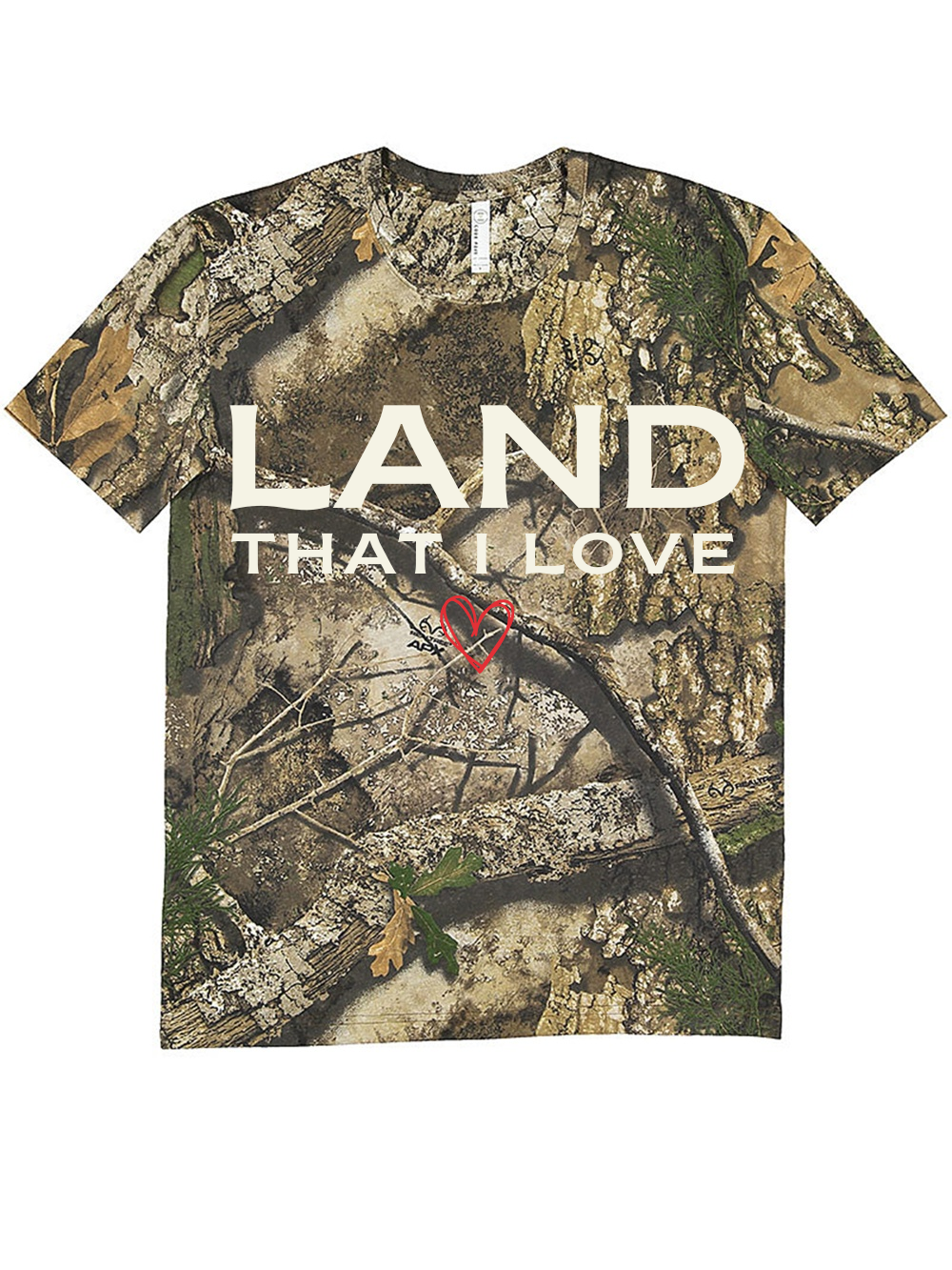 Land That I Love Printed Realtree Camo Graphic T-Shirt