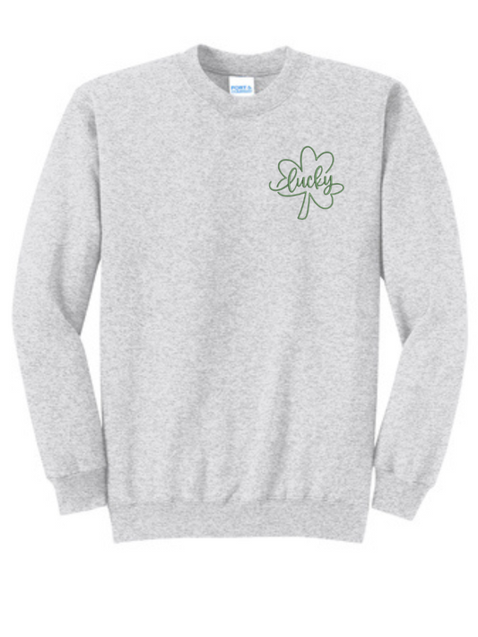 Lucky Embroidered Crewneck Sweatshirt