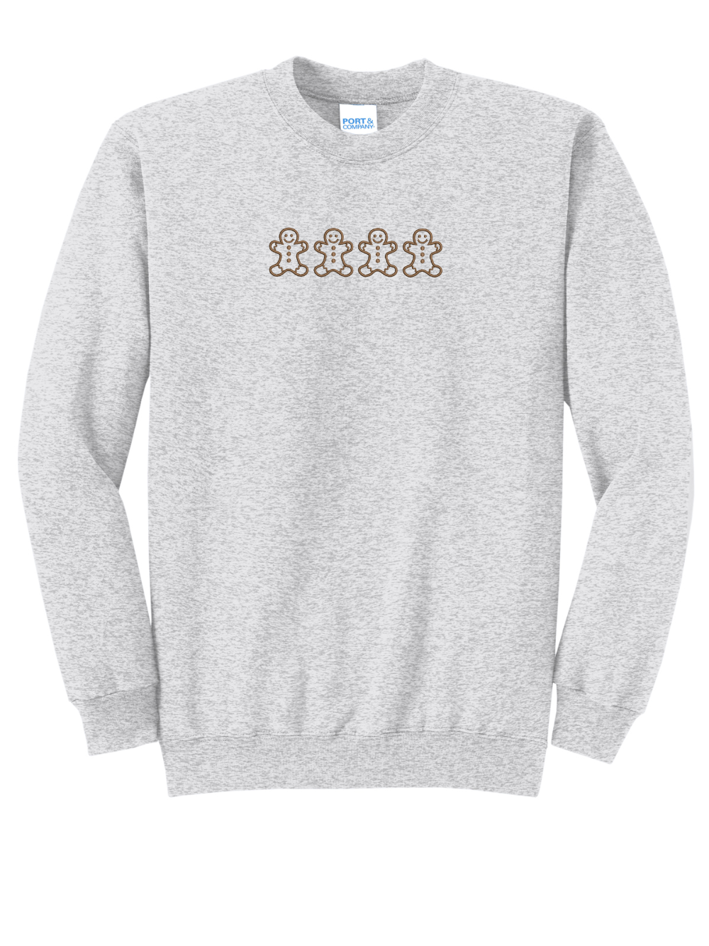 Gingerbread Embroidered Crewneck Sweatshirt