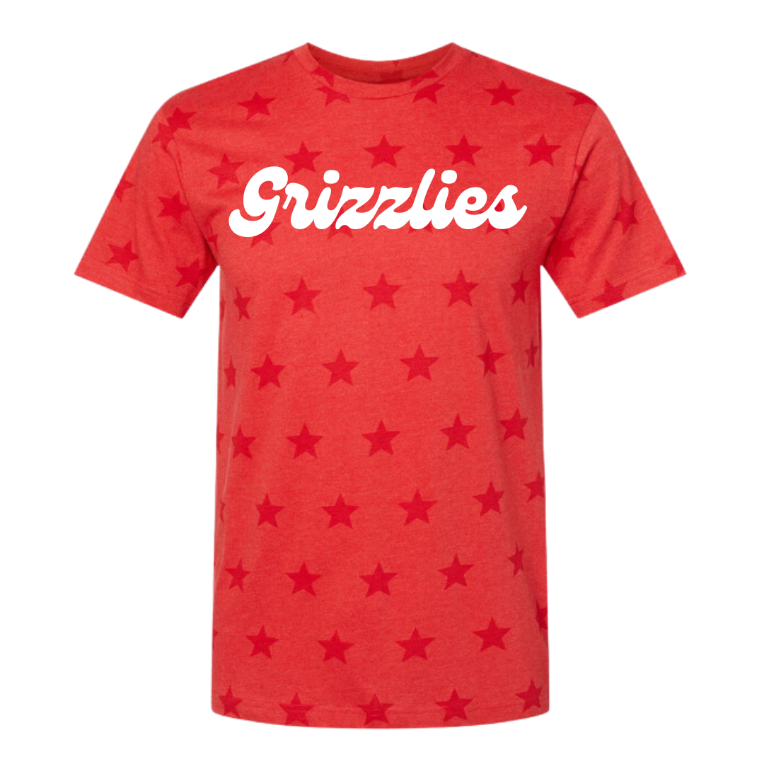 Code Five Grizzlies Star Print T-Shirt