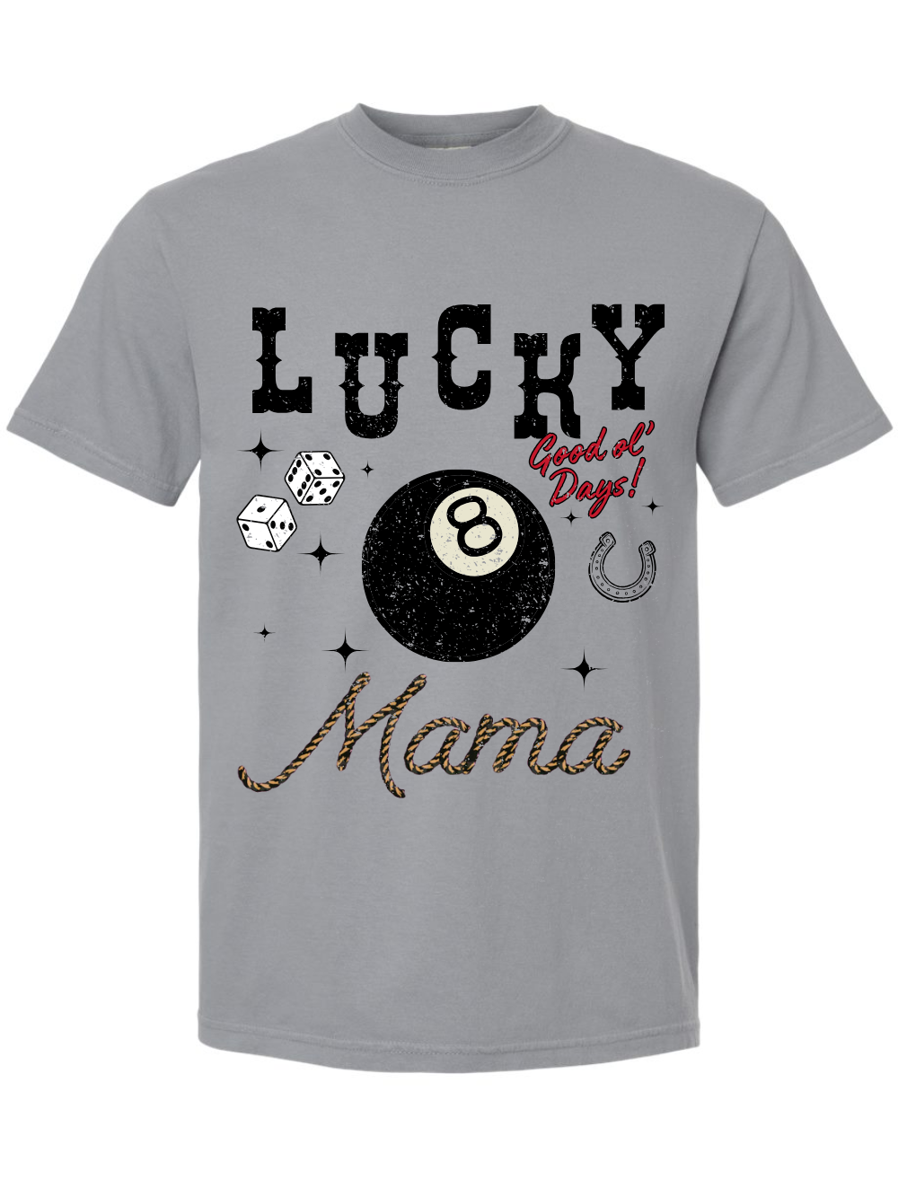 Lucky Mama Comfort Colors Graphic T-Shirt