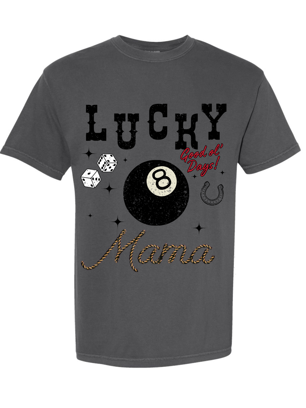 Lucky Mama Comfort Colors Graphic T-Shirt