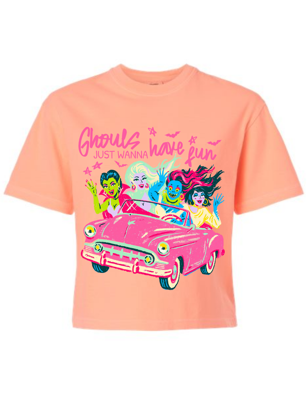Ghouls Just Wanna Have Fun Graphic Comfort Colors Boxy Tee