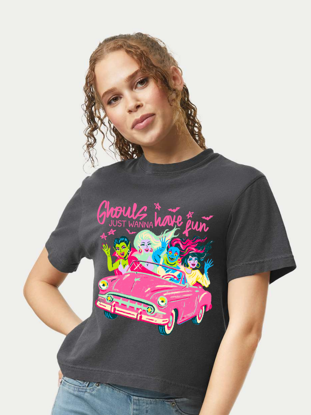 Ghouls Just Wanna Have Fun Graphic Comfort Colors Boxy Tee