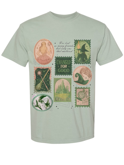 Changed For Good Watercolor Wicked Graphic Washed Crewneck or T-Shirt