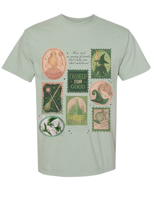 Changed For Good Watercolor Wicked Graphic Washed Crewneck or T-Shirt