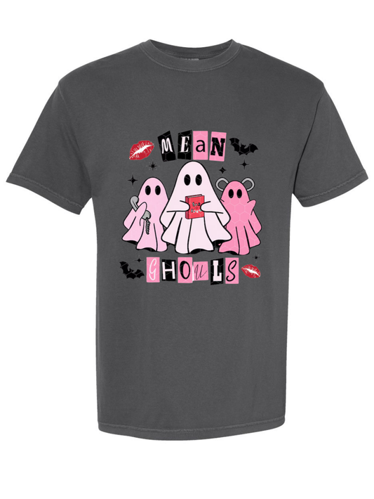 Mean Ghouls Graphic Washed T-Shirt or Crew Sweatshirt