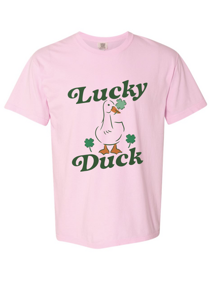 Lucky Duck Graphic Comfort Colors T-Shirt