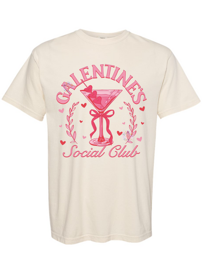 Galentine's Social Club Comfort Colors Graphic T-Shirt