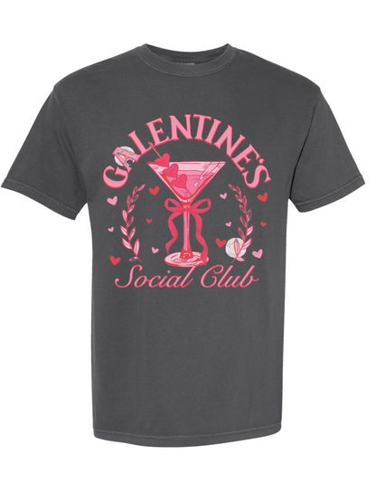 Galentine's Social Club Comfort Colors Graphic T-Shirt