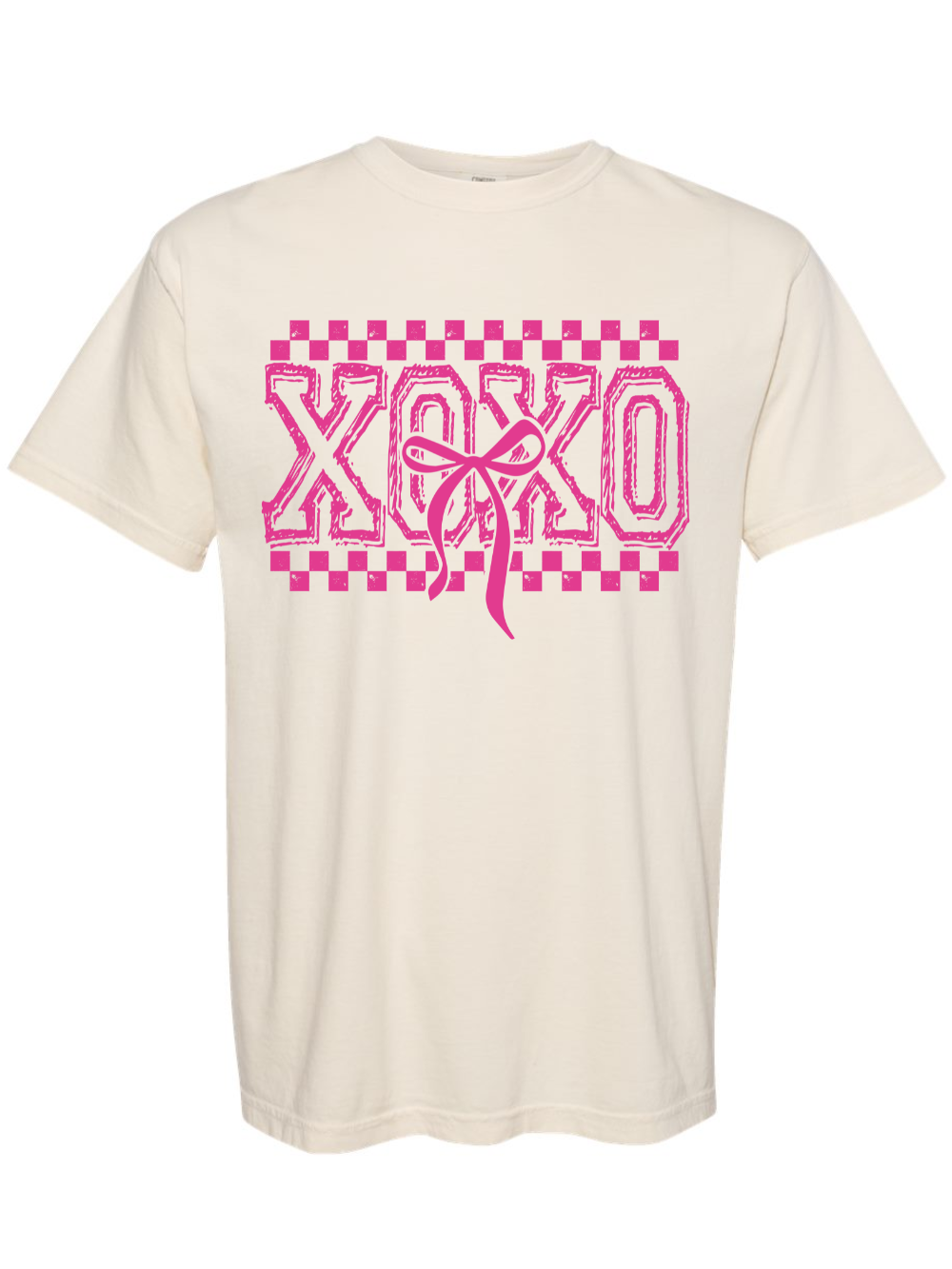 XOXO Bow Comfort Colors Graphic T-Shirt