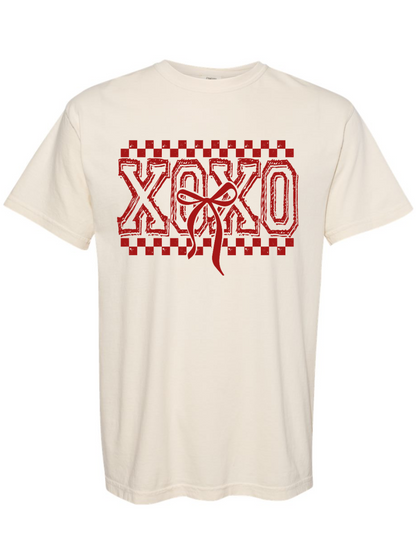 XOXO Bow Comfort Colors Graphic T-Shirt