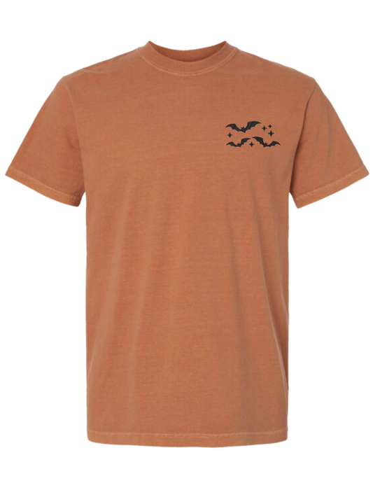 Bats Embroidered Comfort Colors T-Shirt