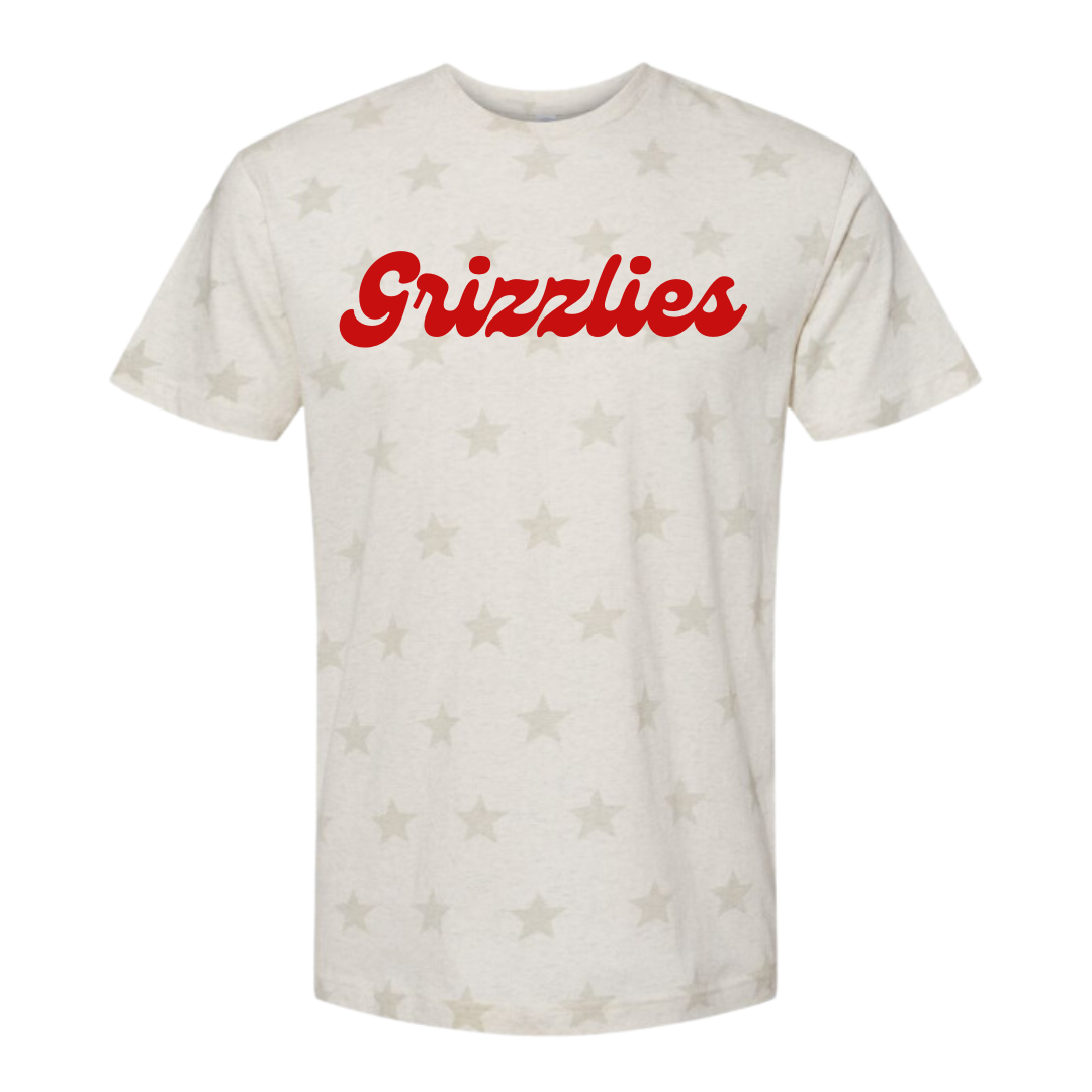 Code Five Grizzlies Star Print T-Shirt