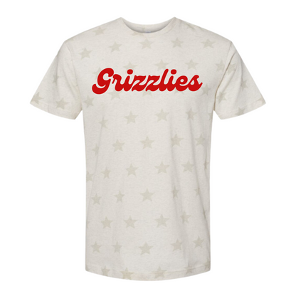 Code Five Grizzlies Star Print T-Shirt